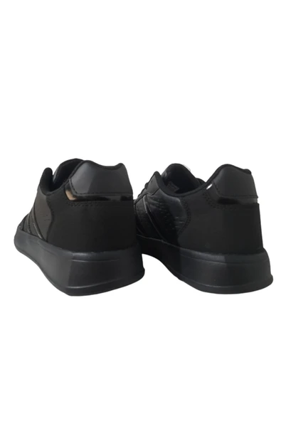 Unisex Siyah Bağcıklı Hafif Günlük Spor Ayakkabı Ndro5265 - 8