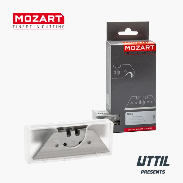 Mozart Blades 160.065 Yarım Ay (Konkav) Bıçak 10'lu Yedek - 3