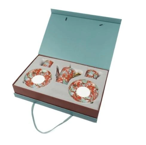 Mikasa Moor Garden Kırmızı 2li Duble Kahve Seti ve Demlik 200CC  P362.378851 - 3