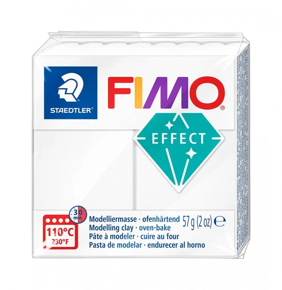 Staedtler Fimo Polimer Kil 57gr Şeffaf White- 014