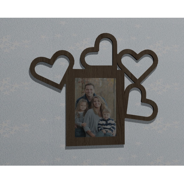 Ahşap Soy Ağacı Fotoğraf,Resim Çerçevesi Çerçeve-04306mse