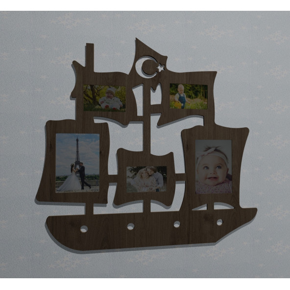 Ahşap Soy Ağacı Fotoğraf,Resim Çerçevesi Çerçeve-04303mse