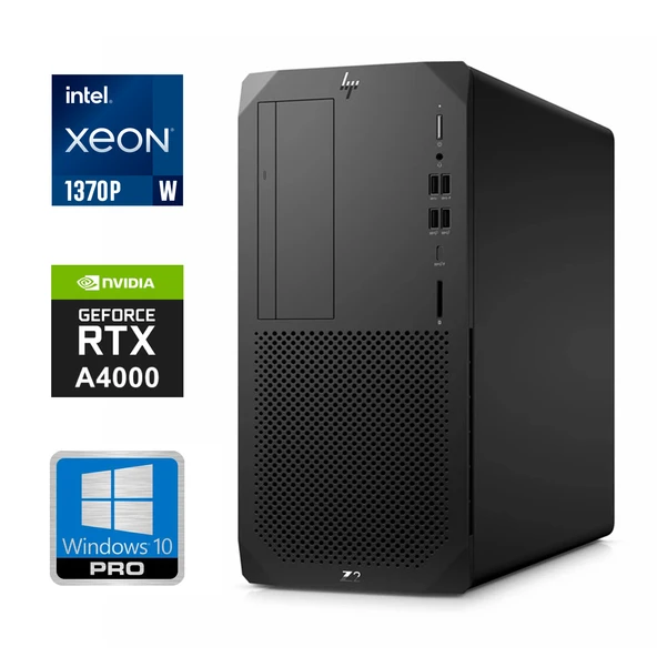 HP DWS Z2 G8 W-1370P 48GB 1TB HDD 512GB SSD 16 GB RTX A4000 W10P Masaüstü İş istasyonu 287S5AV 1