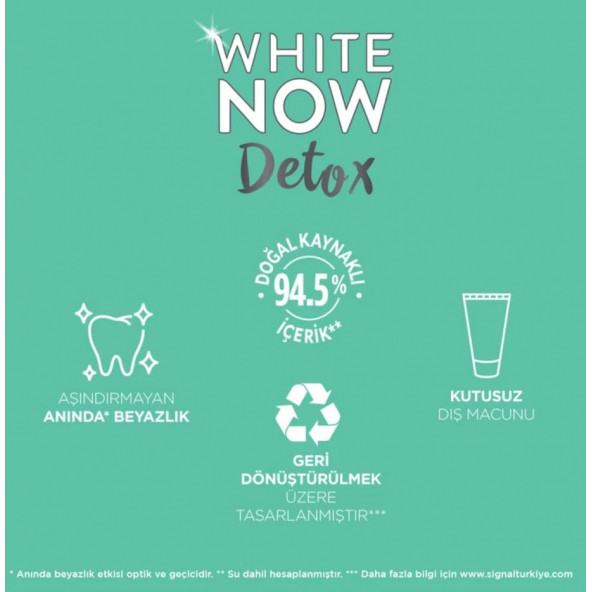 Signal White Now Detox Aktif Kömür Diş Macunu 75 ML - 6