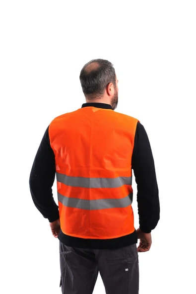 ESERIS - Standart İkaz Yeleği - Turuncu - Resim 2