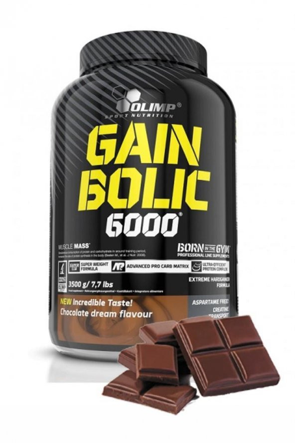 Olimp Gain Bolic 6000 Karbonhidrat Tozu 3500 gr - Çikolata Aromalı
