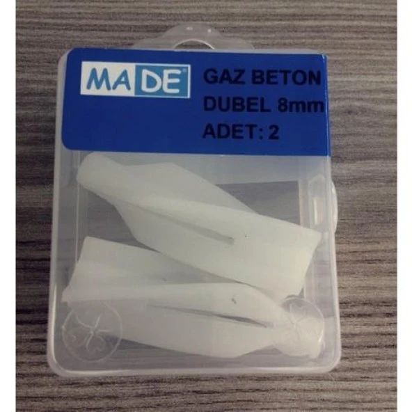 Made Gaz Beton Dubel 8 Mm ( 1 Kutu:2 Adet) ST-17