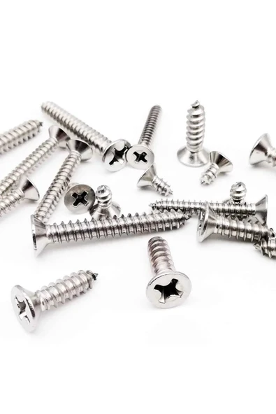 ŞAKİR HIRDAVAT  5x80 MM Galvanizli Sunta ve Ağaç Vidası 500 ADET - Resim 2