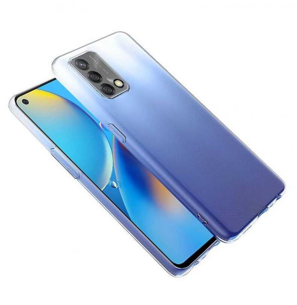 Oppo A74 4G Kılıf Zore Şeffaf İnce ve Esnek Süper Silikon Kılıf - 5