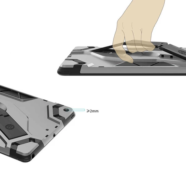 Apple iPad 10.2 (8.Nesil) Zore Defens Tablet Silikon Kılıf - 4