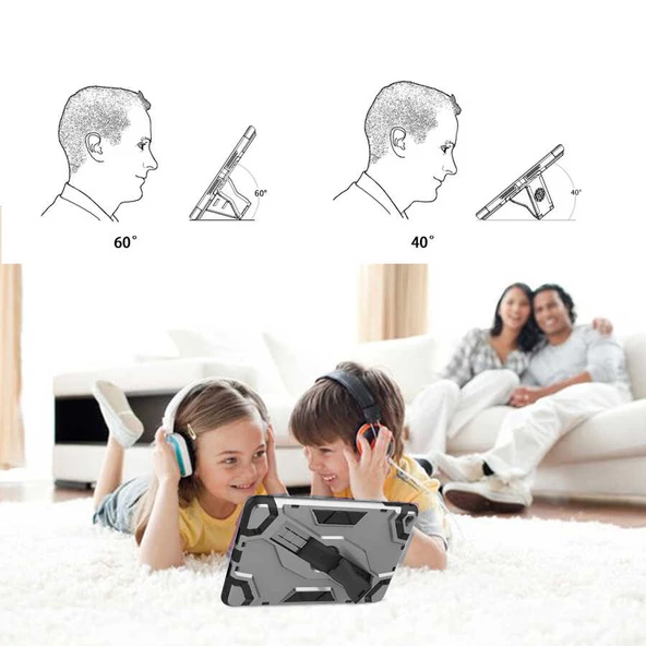 Apple iPad Mini 2-3 Zore Defens Tablet Silikon Kılıf - 9