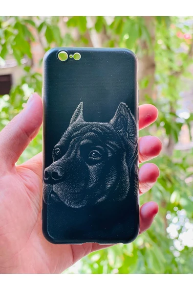 iPhone 6 / 6s  Uyumlu Asil Köpek Desenli Baskılı Silikon