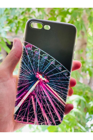 iPhone 7 Plus / 8 Plus  Uyumlu  Lunapark Desenli Baskılı Silikon