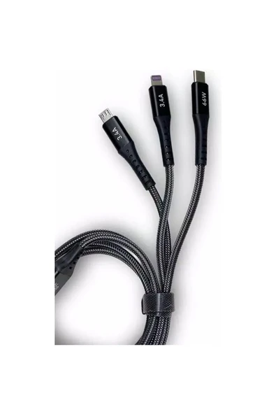 Xiaomi Mi Note 10 2 3 Lite Pro Şarj Kablosu 3in1 - Resim 2