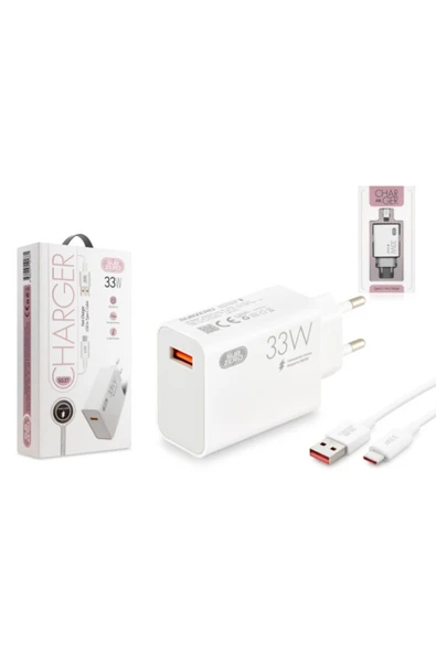 Vivo V21 V21e V23 V30 V25 Pro Hızlı Şarj Aleti Type-C 33W ürün görseli 1