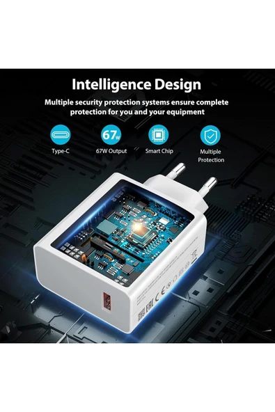 Poco F2 F3 F4 F5 Pro Hızlı Şarj Aleti Type-C 67W - Resim 2