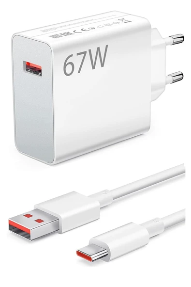 Poco F2 F3 F4 F5 Pro Hızlı Şarj Aleti Type-C 67W ürün görseli 1