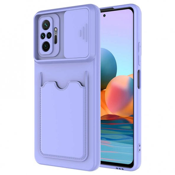 Xiaomi Redmi Note 10 Pro Kılıf Zore Kartix Kartlık Bölmeli Kılıf - 2