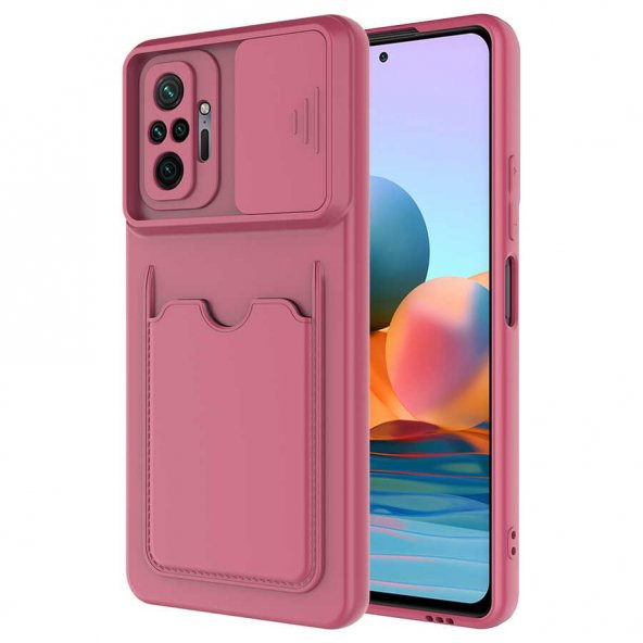 Xiaomi Redmi Note 10 Pro Kılıf Zore Kartix Kartlık Bölmeli Kılıf - 3