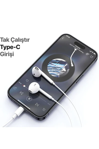Samsung Galaxy A60 / A73 / A80 Kulaklık Mikrofonlu Type C / TAK ÇALIŞTIR