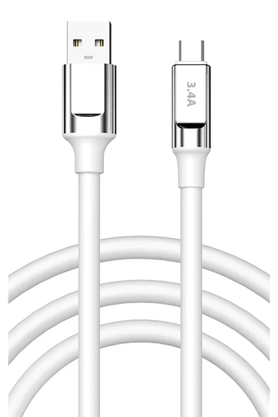 Reeder S19 Max Pro Şarj Kablosu Type C 3.4A Hızlı Şarj - SC65T-Beyaz