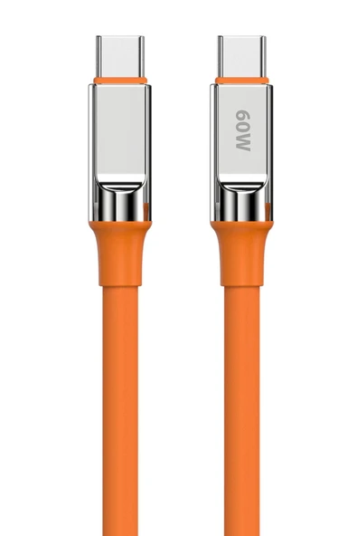 Samsung Galaxy M20 Şarj Kablosu Type C 3.4A Hızlı Şarj - SC66T-Turuncu ürün görseli 1