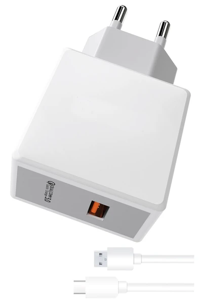 Oppo A74 Şarj Kablosu Type C 3.0A Hızlı Şarj - S225T ürün görseli 1