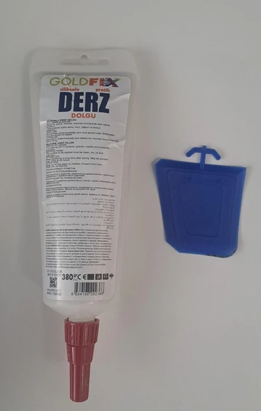 GOLDFİX DERZMATİK GAGA UÇLU BEYAZ 380 GR - HAZIR SİLİKONLU DERZ DOLGU - Resim 2