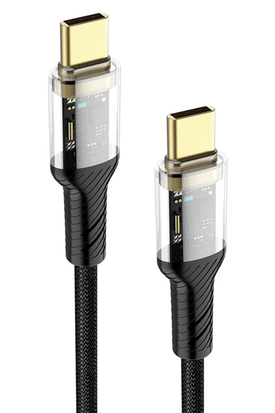 Vivo Y35 Şarj Kablosu Type C to Type C 60W Hızlı Şarj - SC87T ürün görseli 1