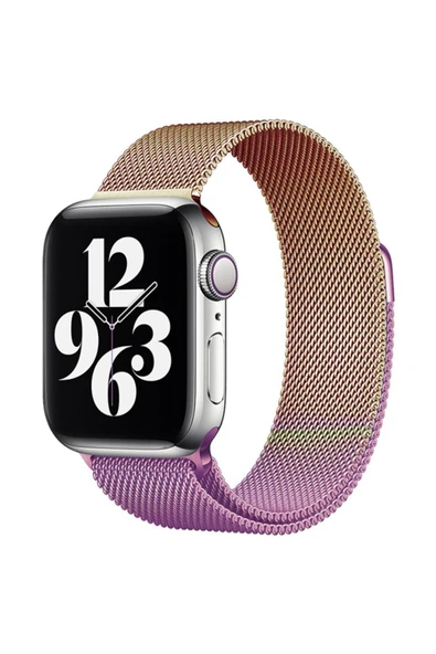 Apple Watch 42 mm Metal Mıknatıslı Kordon Watch 2/3/4/5/6/7/8/se/ultra Azn-Metal ürün görseli 1
