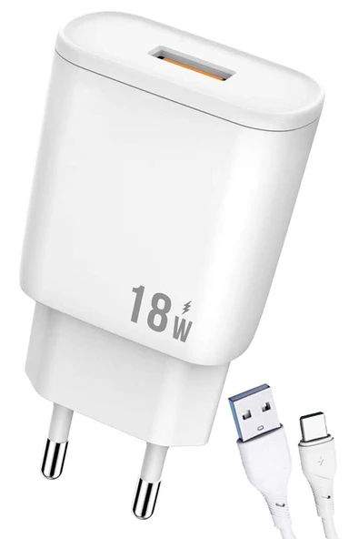 For Galaxy A7 2017 (SM A720F) Şarj Aleti 18W Hızlı Şarj - GR-A7T ürün görseli 1