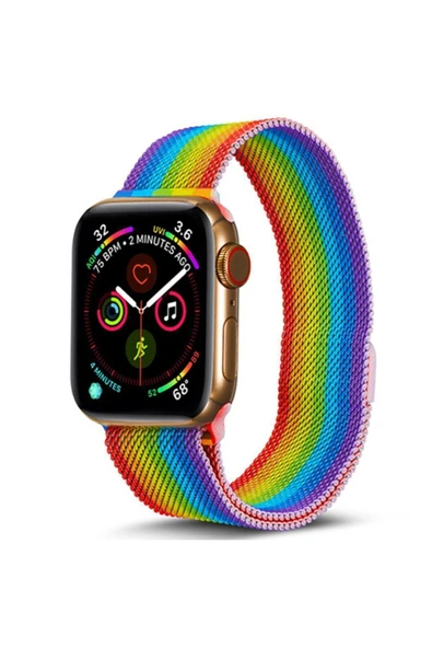 Apple Watch 41 mm Metal Mıknatıslı Kordon Watch 2/3/4/5/6/7/8/se/ultra Azn-Metal ürün görseli 1