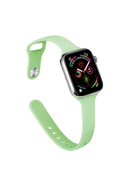 Apple Watch 38 mm Silikon Kordon Watch 2/3/4/5/6/7/8/se/ultra Azn-Klasik