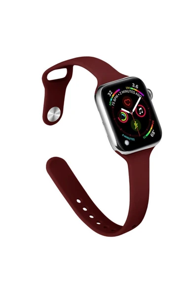 Apple Watch 42 mm  Uyumlu Silikon Kordon Watch 2/3/4/5/6/7/8/se/ultra Azn-Klasik ürün görseli 1