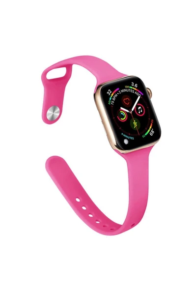 Apple Watch 42 mm Uyumlu Silikon Kordon Watch 2/3/4/5/6/7/8/se/ultra Azn-Klasik