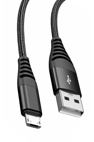 Realme C15 Şarj Kablosu 1.2 Metre Micro USB Hasır Uyumlu