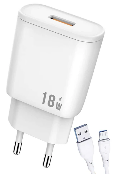 Xiaomi Redmi 4A Şarj Aleti Micro USB 18W 3.0A Hızlı Şarj