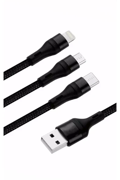 Samsung Galaxy Note 20 Ultra Şarj Kablosu 3in1