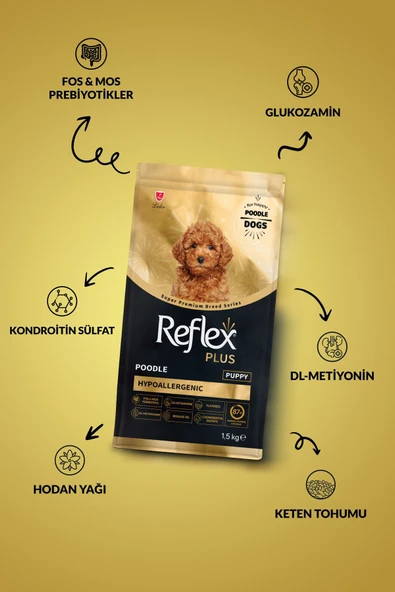 Reflex Plus Poodle Yavru Köpek Maması 1.5 Kg - 2