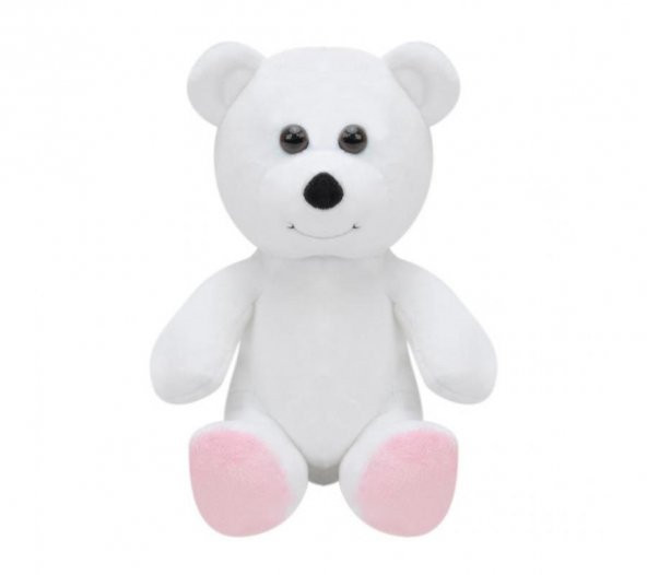 Ayı 15 cm Beyaz Pelüş Ayı Çocuk Oyuncak - Resim 2