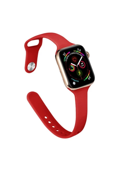 Apple Watch 38 mm Silikon Kordon Watch 2/3/4/5/6/7/8/se/ultra Azn-Klasik uyumlu