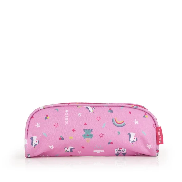 Gabol Kalem Çantası Rainbow Çift Gözlü Pembe GB.233931 - Resim 3