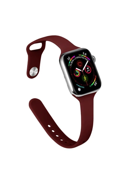 Apple Watch 41 mm Uyumlu Silikon Kordon Watch 2/3/4/5/6/7/8/se/ultra Azn-Klasik