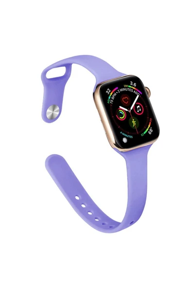 Apple Watch 38 mm Uyumlu Silikon Kordon Watch 2/3/4/5/6/7/8/se/ultra Azn-Klasik