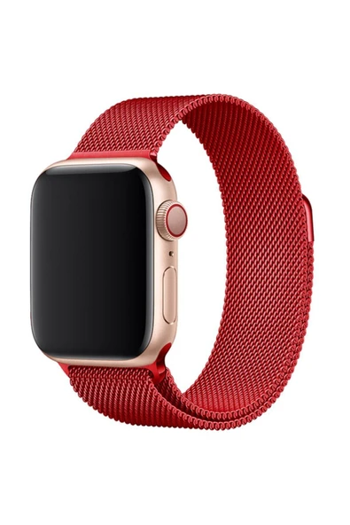 Apple Watch 38 mm Uyumlu Metal Mıknatıslı Kordon Watch 2/3/4/5/6/7/8/se/ultra Azn-Metal