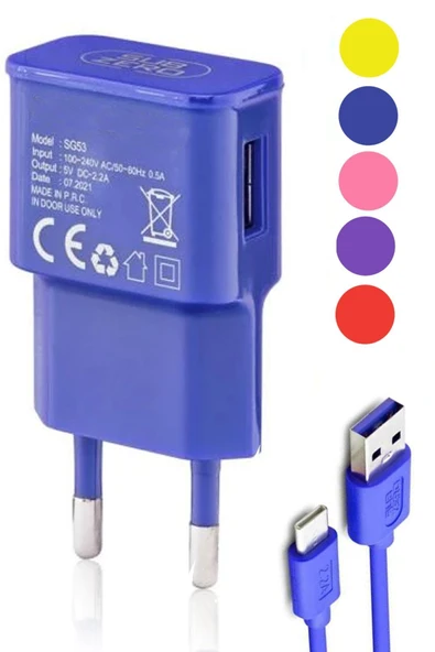 Xiaomi Redmi 4a Şarj Aleti Micro Usb 2.2a -- Sbzr-lacivert