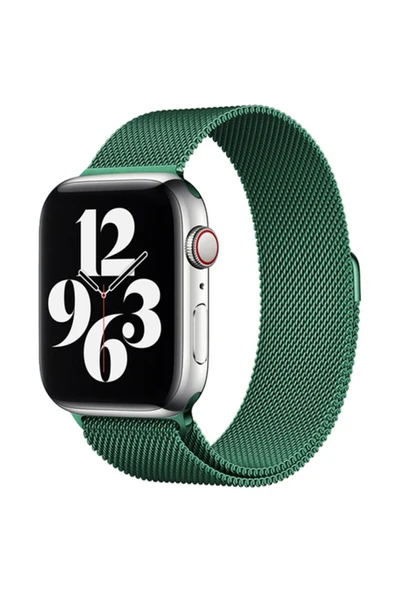Apple Watch 38 mm Metal Mıknatıslı Kordon Watch 2/3/4/5/6/7/8/se/ultra Uyumlu -Metal
