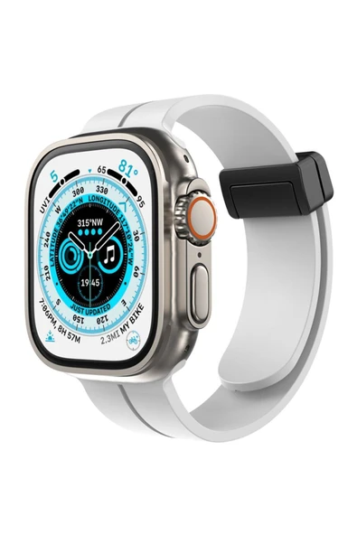 Apple Watch Uyumlu 40 mm Silikon Kordon Elegance Stylısh Watch 2/3/4/5/6/7/8/se/ultra Azn-KR412 ürün görseli 1