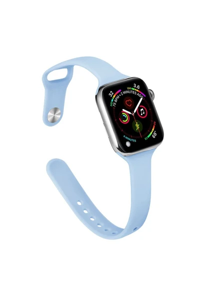 Apple Watch 40 mm Uyumlu Silikon Kordon Watch 2/3/4/5/6/7/8/se/ultra Azn-Klasik