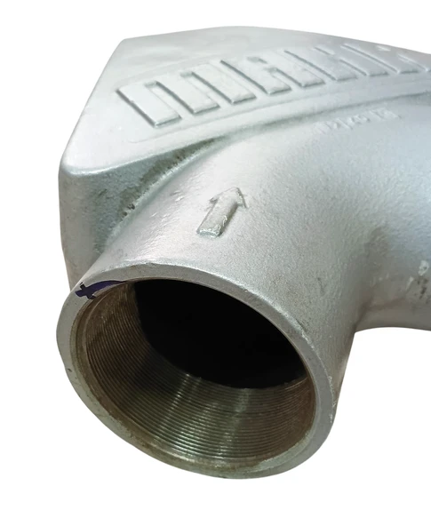 DN110 Dökme Çelik Dirsek 16.5 Kg 32x32 cm - 3